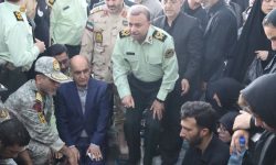 مراسم تشییع و تدفین پیکر شهید جواد جعفرزاده، مأمور فداکار فرماندهی انتظامی گیلان با حضور استاندار در رشت برگزار شد.